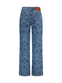 ETRO Etro Women Ornamental Jacquard Denim Jeans