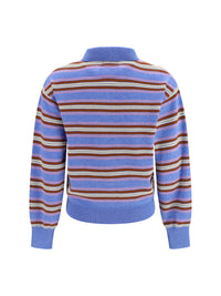 GUEST IN RESIDENCE Guest In Residence Women College Striped Polo Sweater