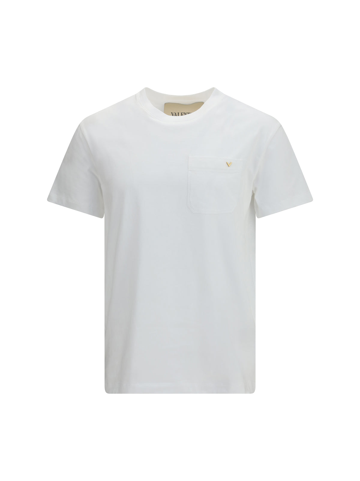 Valentino Men Cotton T-Shirt With Vgold