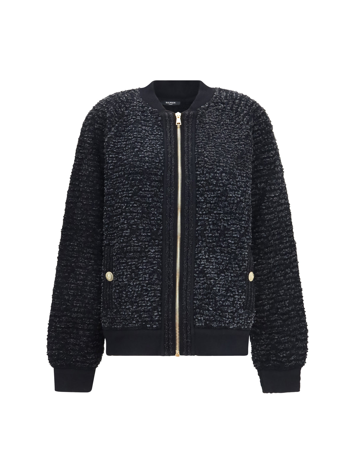 Balmain Women Zip Jacket With Sequin Details