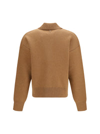 Ami Paris Men Wool Shirt Collar Cardigan