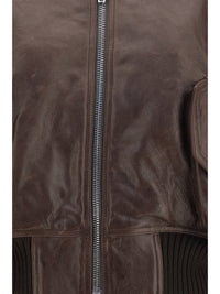 RICK OWENS Rick Owens Women Cropped Leather Bomber Jacket