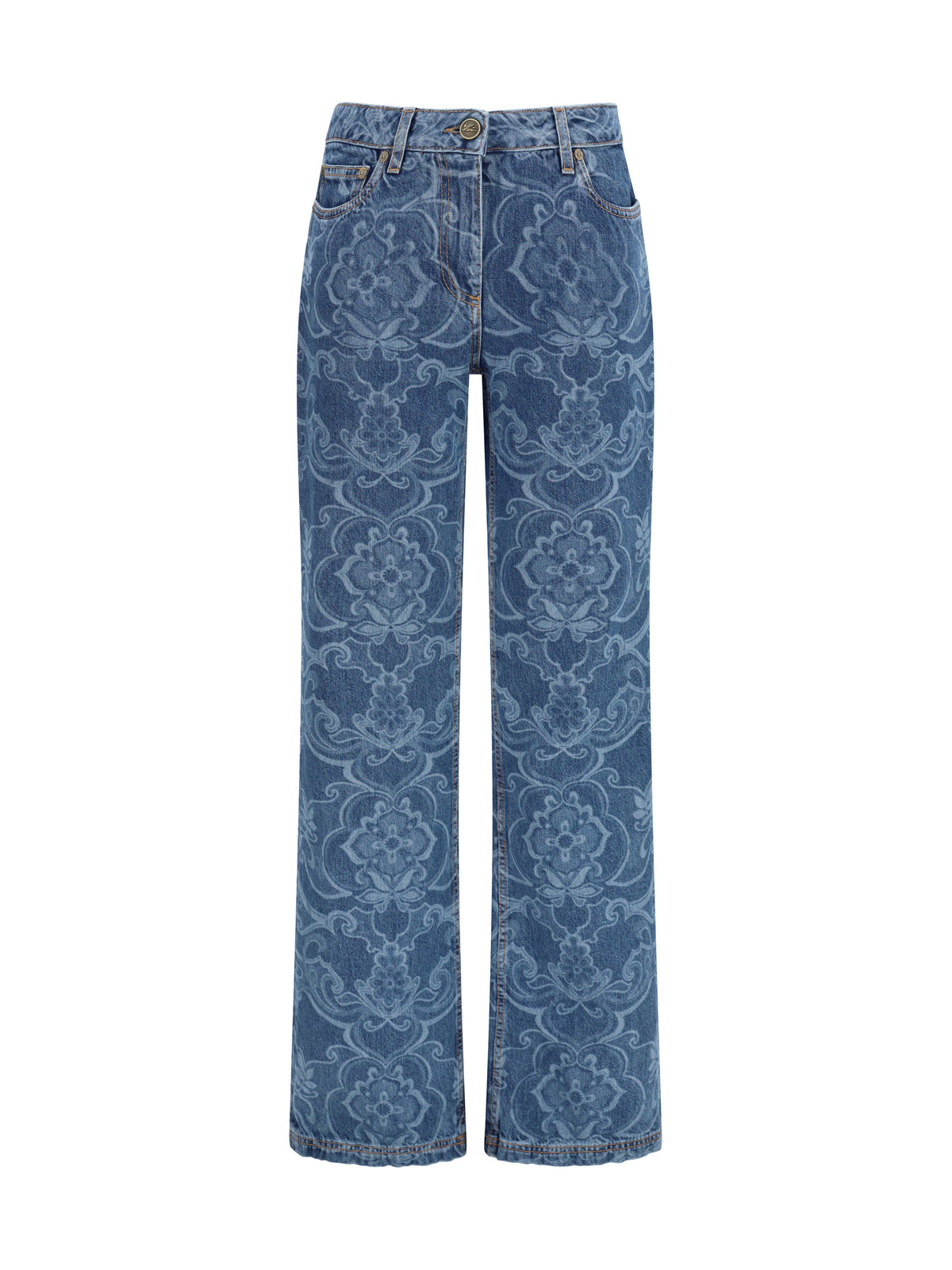 ETRO Etro Women Ornamental Jacquard Denim Jeans
