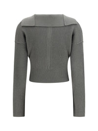 RICK OWENS Rick Owens Women Euca Virgin Wool Sweater With V Neck