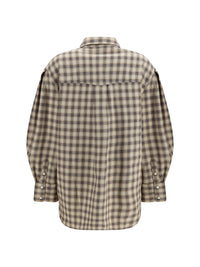 Ganni Women Check Fannel Shirt