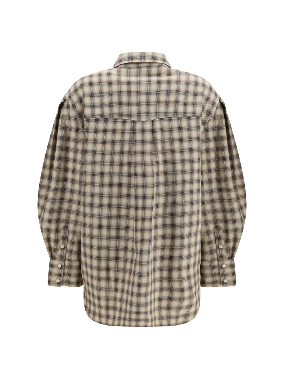 Ganni Women Check Fannel Shirt