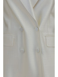 Tom Ford Women Polka-Dot Satin Double-Breasted Blazer
