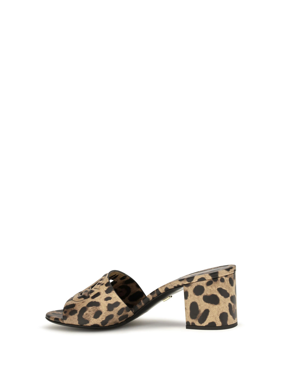 Dolce & Gabbana Women Leopard Print Leather Mules