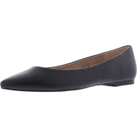 Moana Womens Faux Leather Slip On Flats