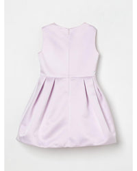 Elisabetta Franchi La Mia Bambina Girls Bow Satin Dress Kids Pink Dresses
