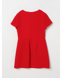 Elisabetta Franchi La Mia Bambina Mini Dress with Pockets Kids Red Dresses