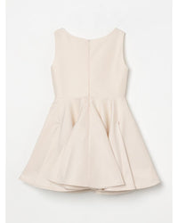Elisabetta Franchi La Mia Bambina Sleeveless Pleated Skirt Dress Kids Butter Dresses
