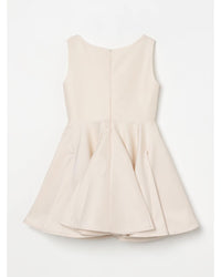 Elisabetta Franchi La Mia Bambina Sleeveless Pleated Skirt Dress Kids Butter Dresses