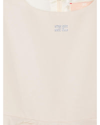 Elisabetta Franchi La Mia Bambina Sleeveless Pleated Skirt Dress Kids Butter Dresses