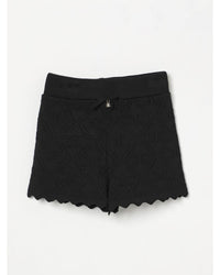 Elisabetta Franchi La Mia Bambina Quilted Scalloped Shorts Kids Black