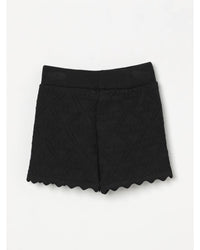 Elisabetta Franchi La Mia Bambina Quilted Scalloped Shorts Kids Black