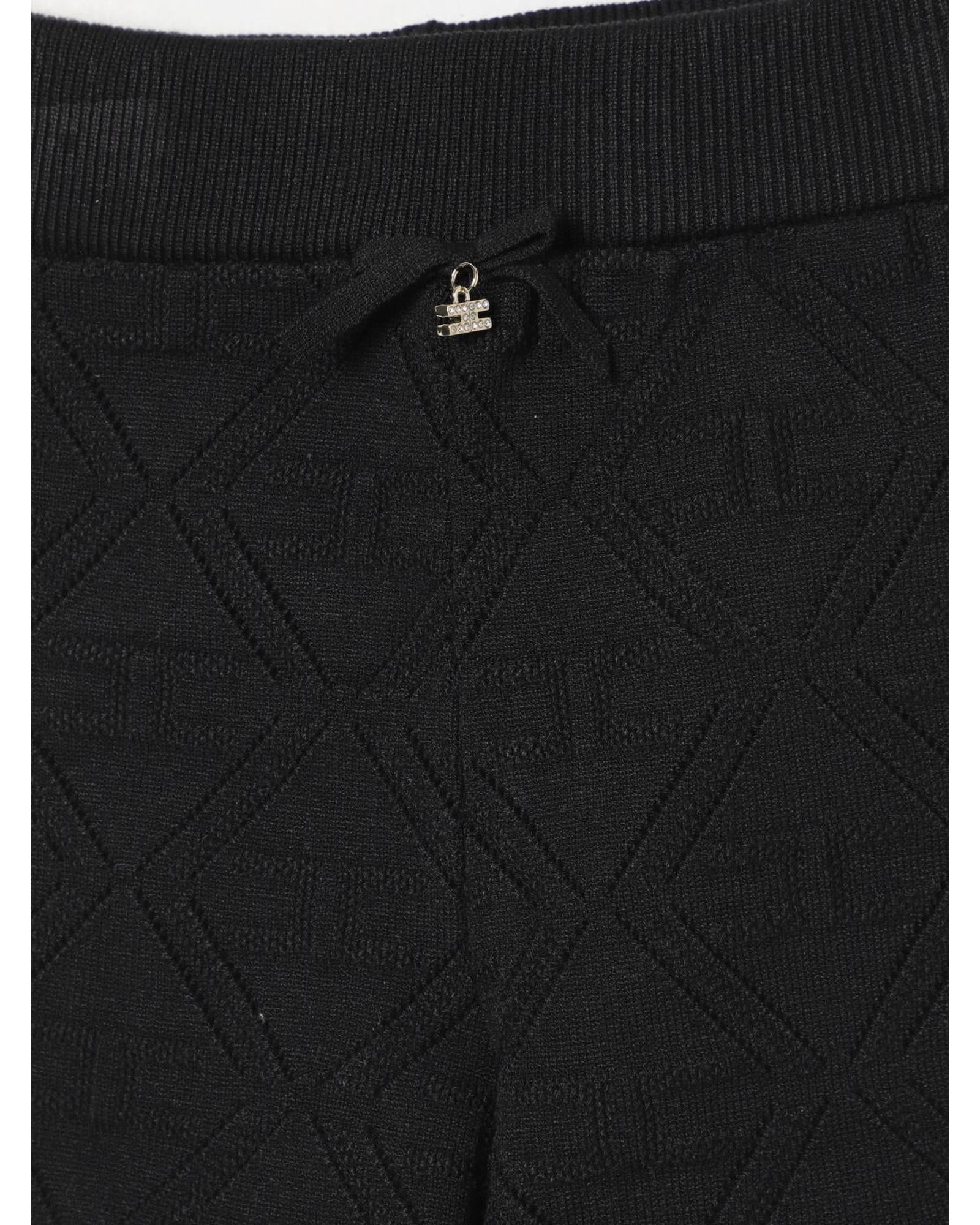 Elisabetta Franchi La Mia Bambina Quilted Scalloped Shorts Kids Black