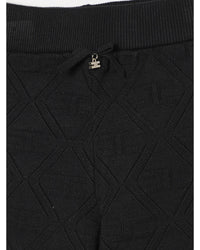 Elisabetta Franchi La Mia Bambina Quilted Scalloped Shorts Kids Black