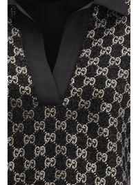 Gucci Women Wool Lamé Tweed Top
