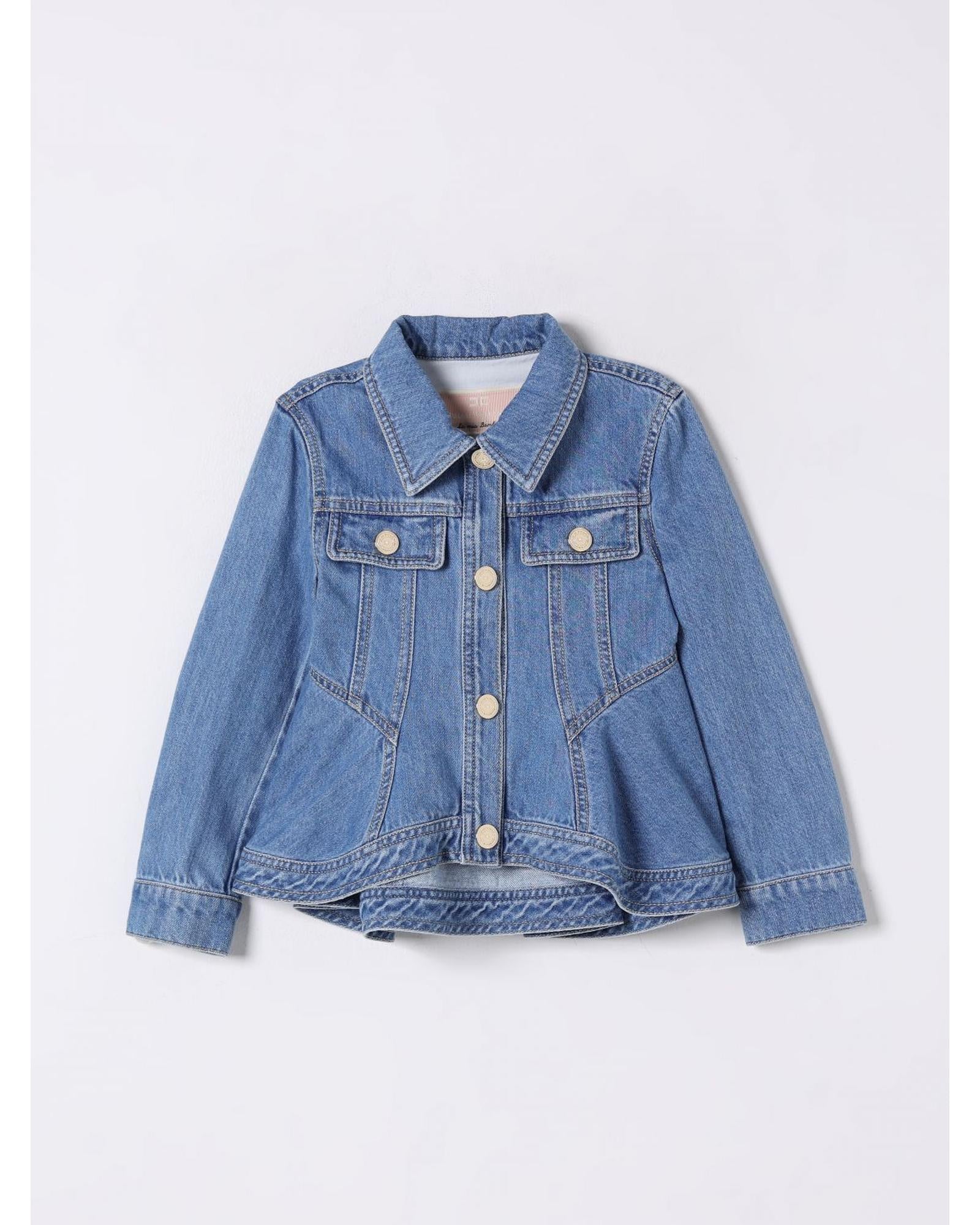 Elisabetta Franchi La Mia Bambina Denim Jacket Kids