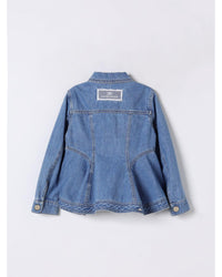 Elisabetta Franchi La Mia Bambina Denim Jacket Kids