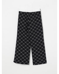 Elisabetta Franchi La Mia Bambina Geometric WideLeg Pants Children Quartz