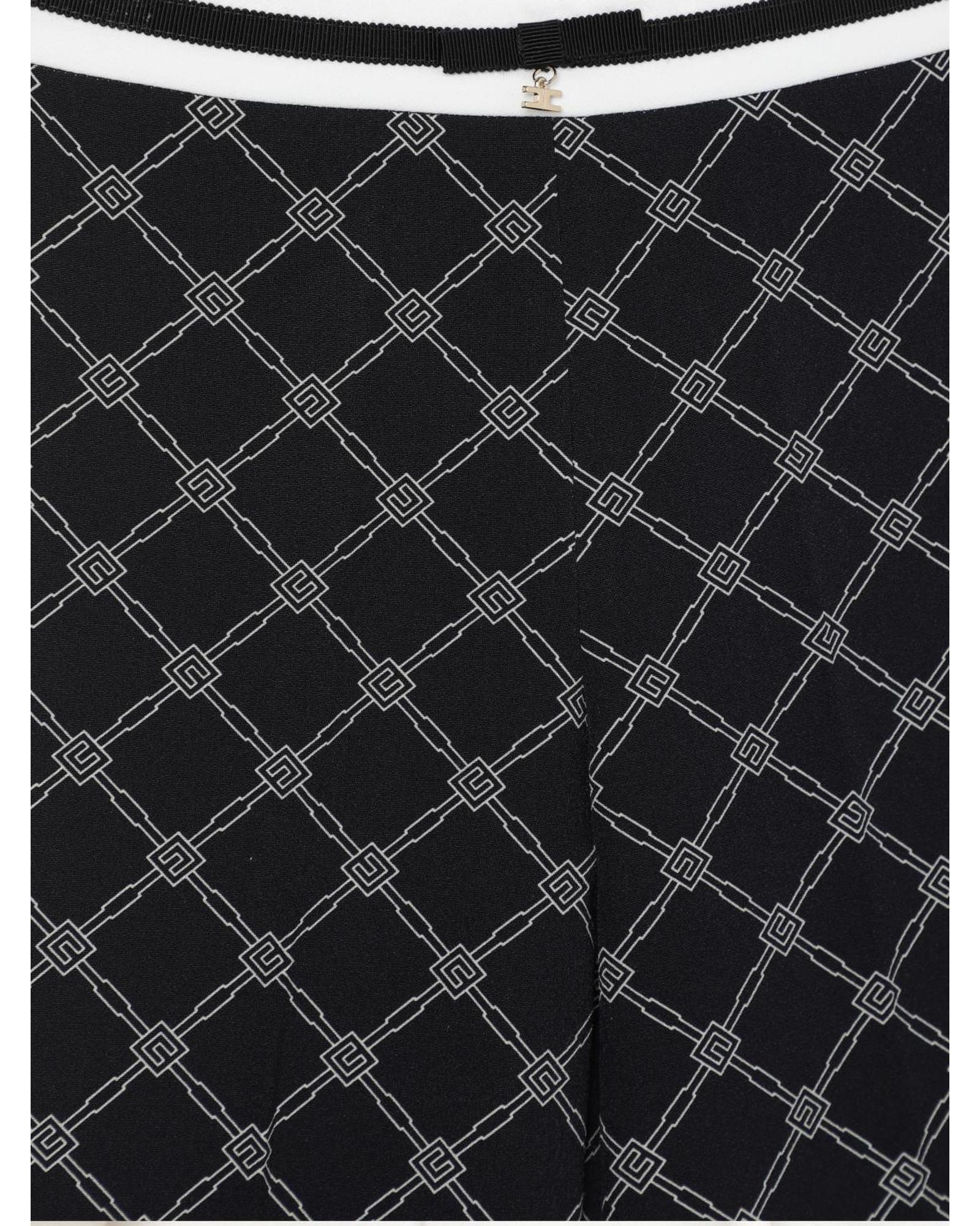 Elisabetta Franchi La Mia Bambina Geometric WideLeg Pants Children Quartz