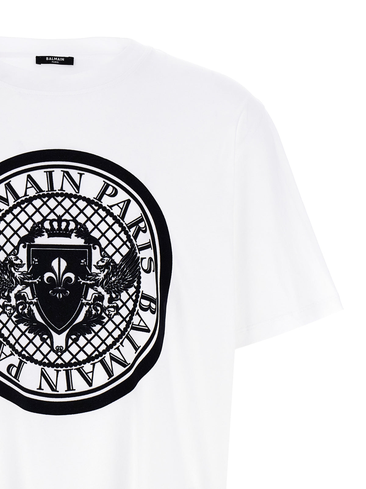 Balmain Men Velvet Logo T-Shirt