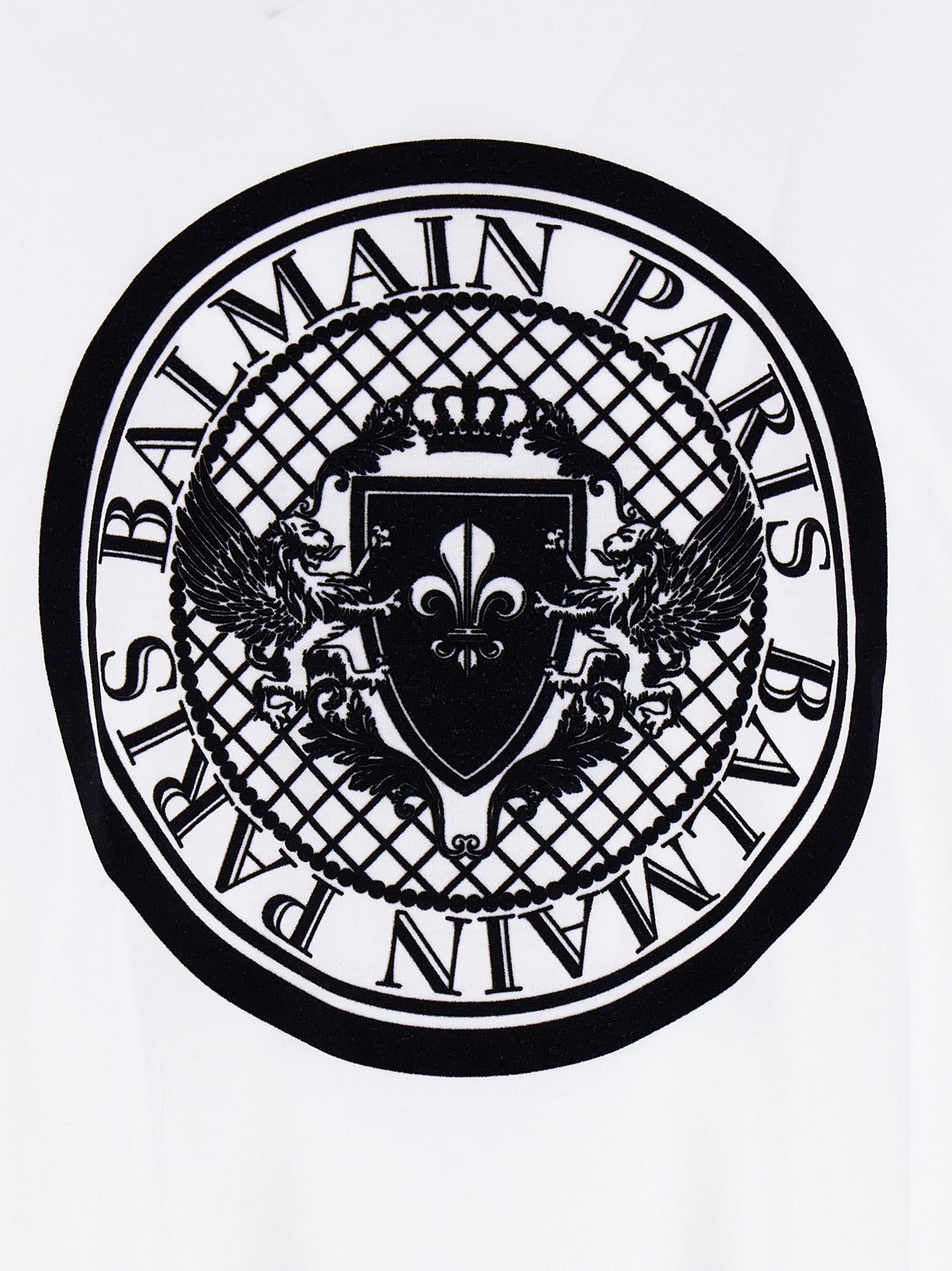 Balmain Men Velvet Logo T-Shirt