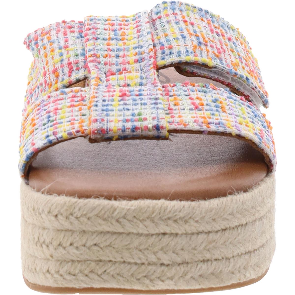 Izzy Womens Cushioned Footbed Woven Slide Sandals