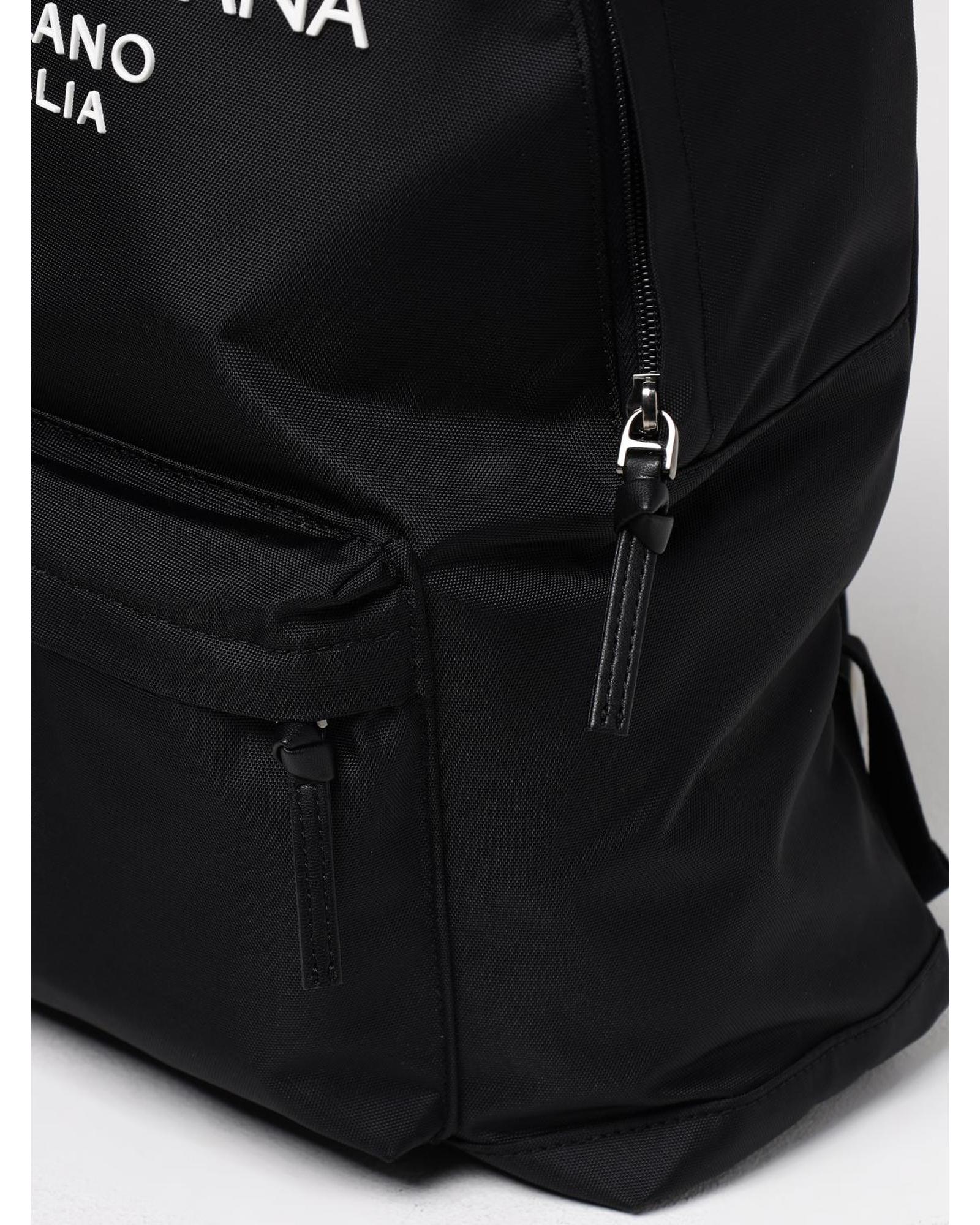 Dolce & Gabbana Dolce Gabbana Nylon Backpack Kids Black Bags
