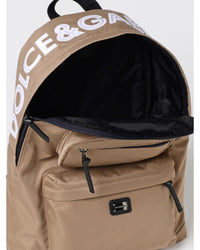 Dolce & Gabbana Nylon Backpack Casual Everyday Kids Beige Duffel Bags