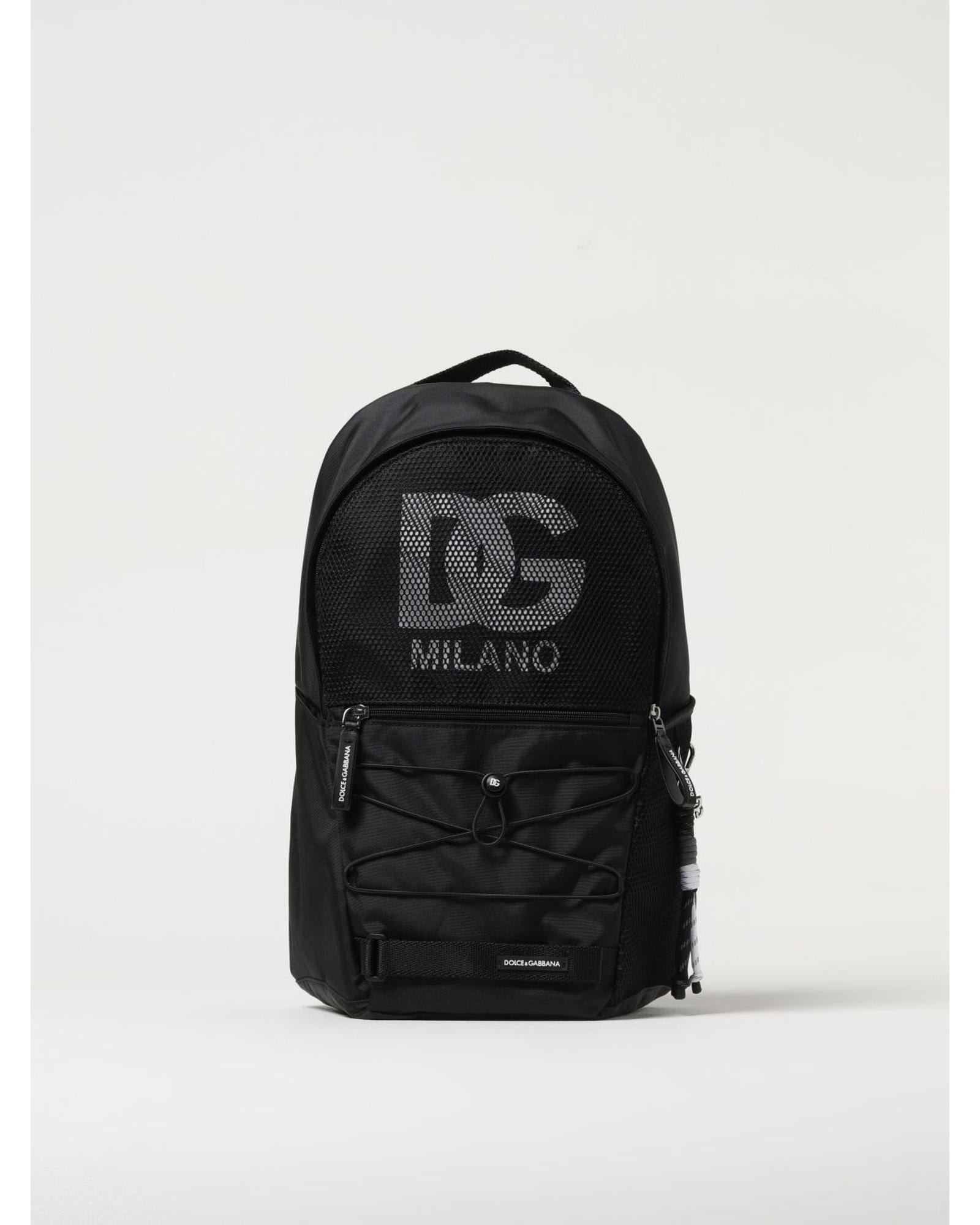 Dolce & Gabbana DG Milano Backpack Kids Black Duffel Bags