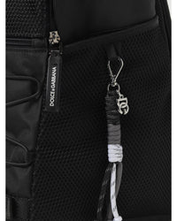 Dolce & Gabbana DG Milano Backpack Kids Black Duffel Bags