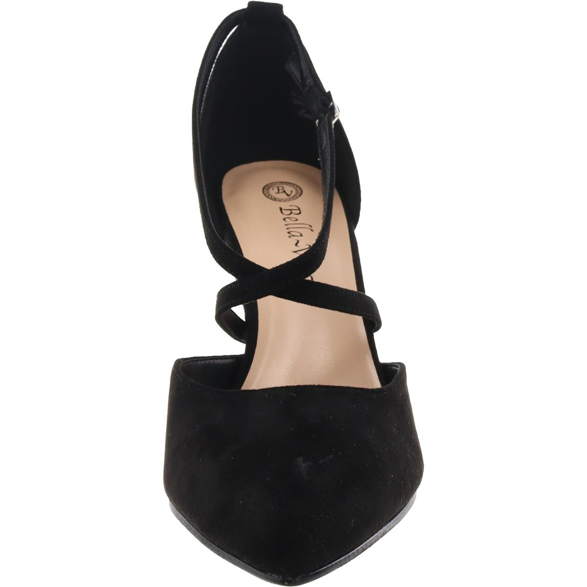 Zabella Womens Faux Suede Buckle Ankle Strap