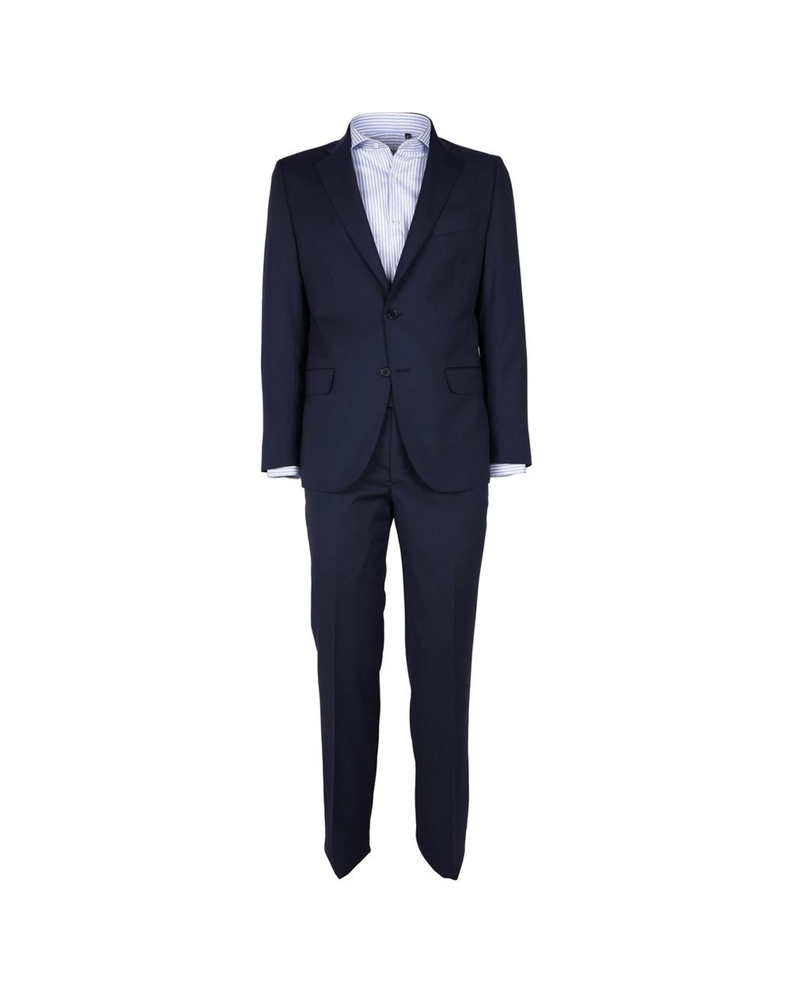Made in Italy Classic Navy Blue Suit Men
