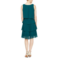 Womens Chiffon Sleeveless Cocktail And Party Dress