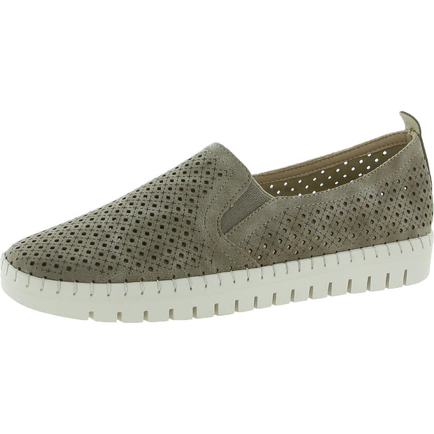 Fresh Womens Faux Leather Perforated Loafers