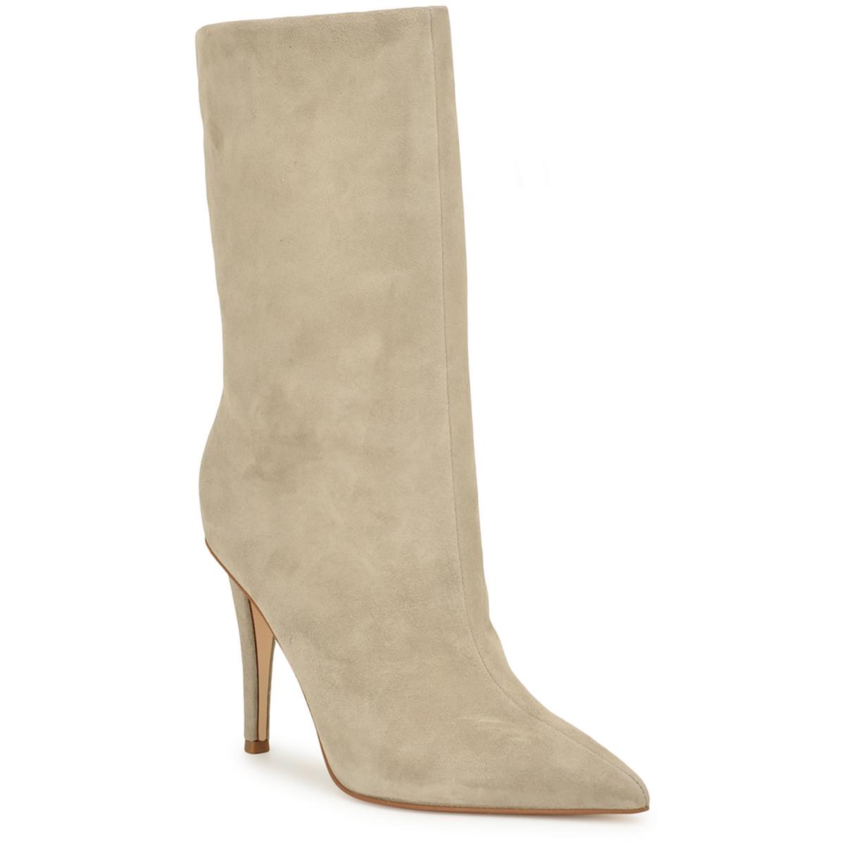 Frenchi Womens Heels Pumps Mid-Calf Boots