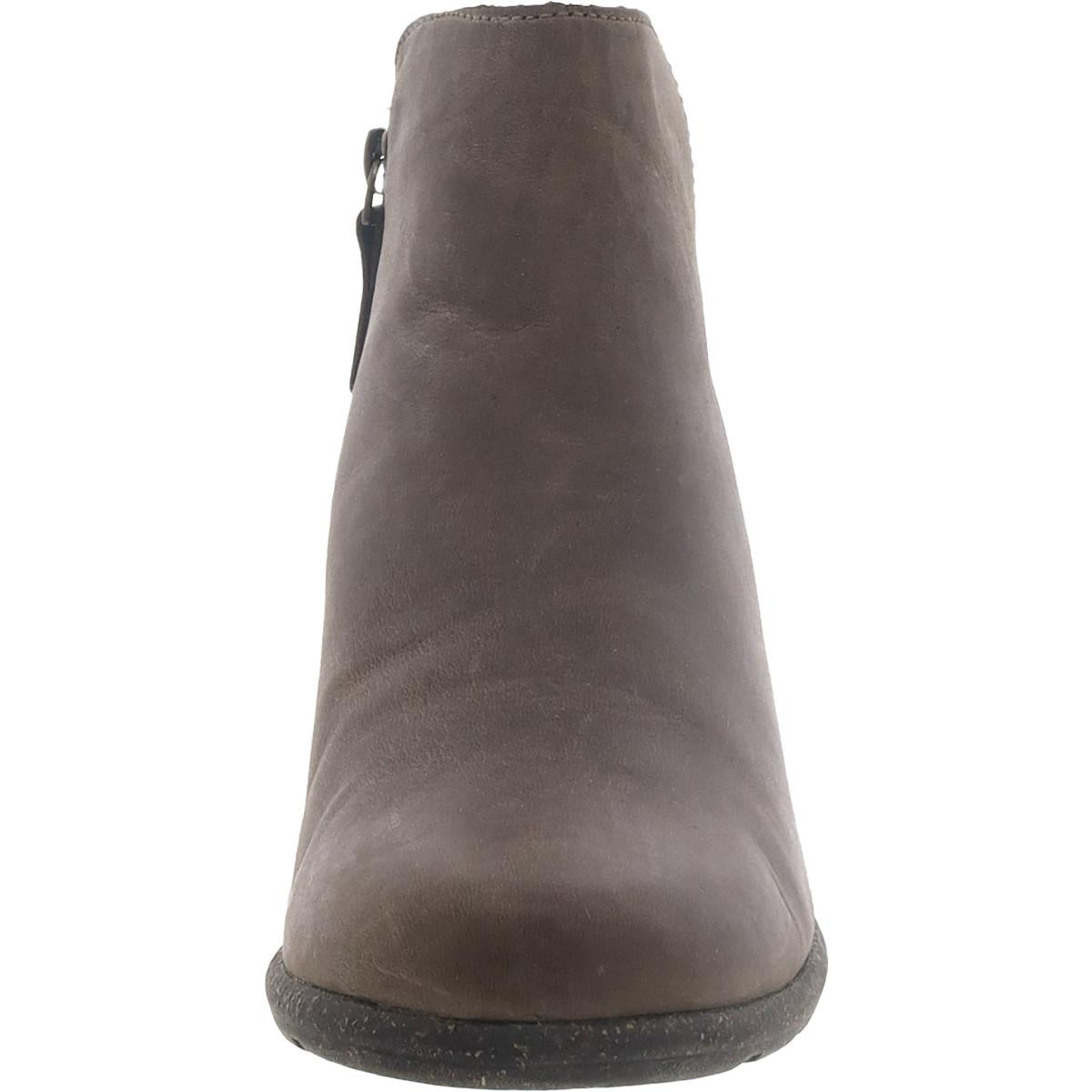 Wilrose Frost Womens Leather Zip Up Ankle Boots