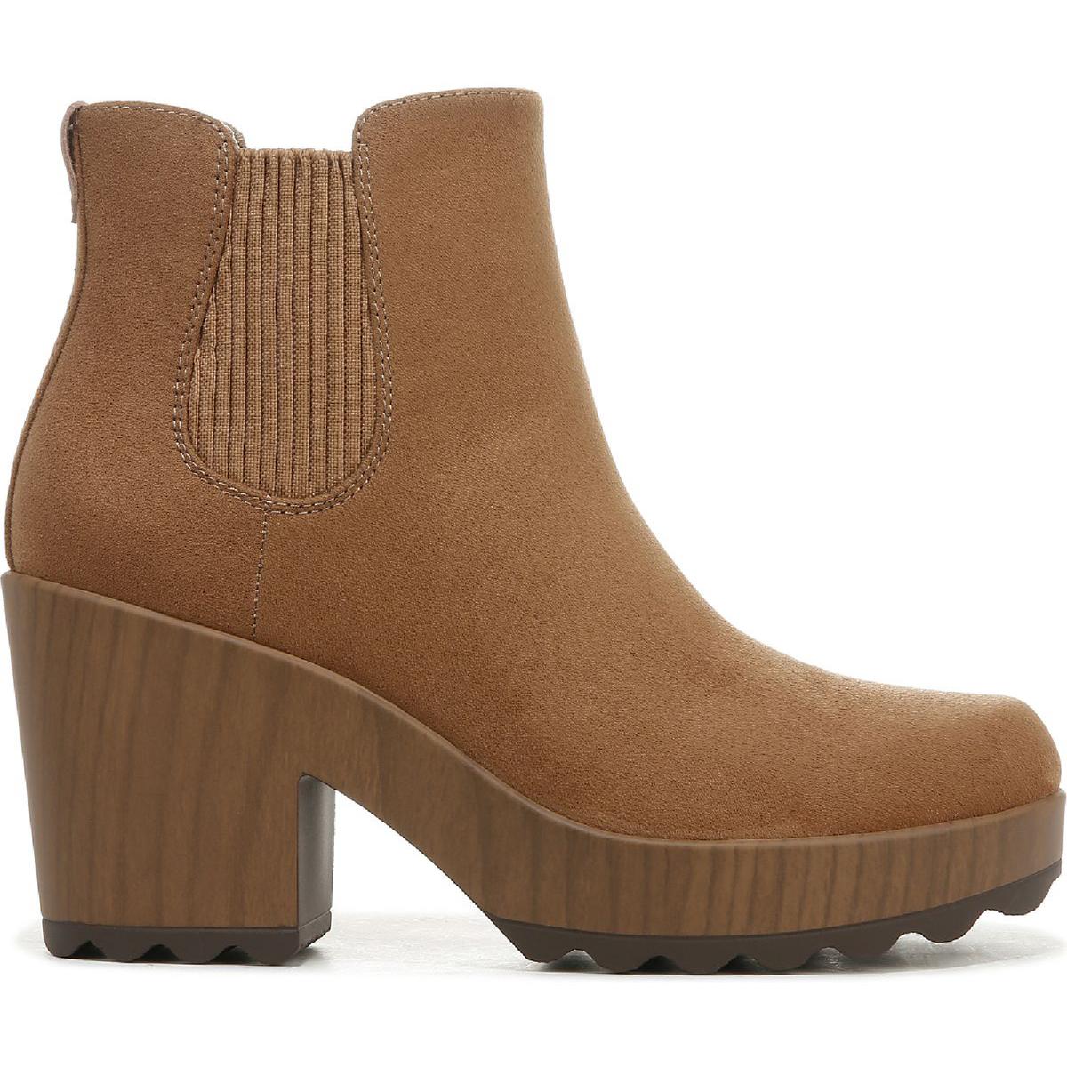 Walk Away Womens Faux Suede Heels Booties