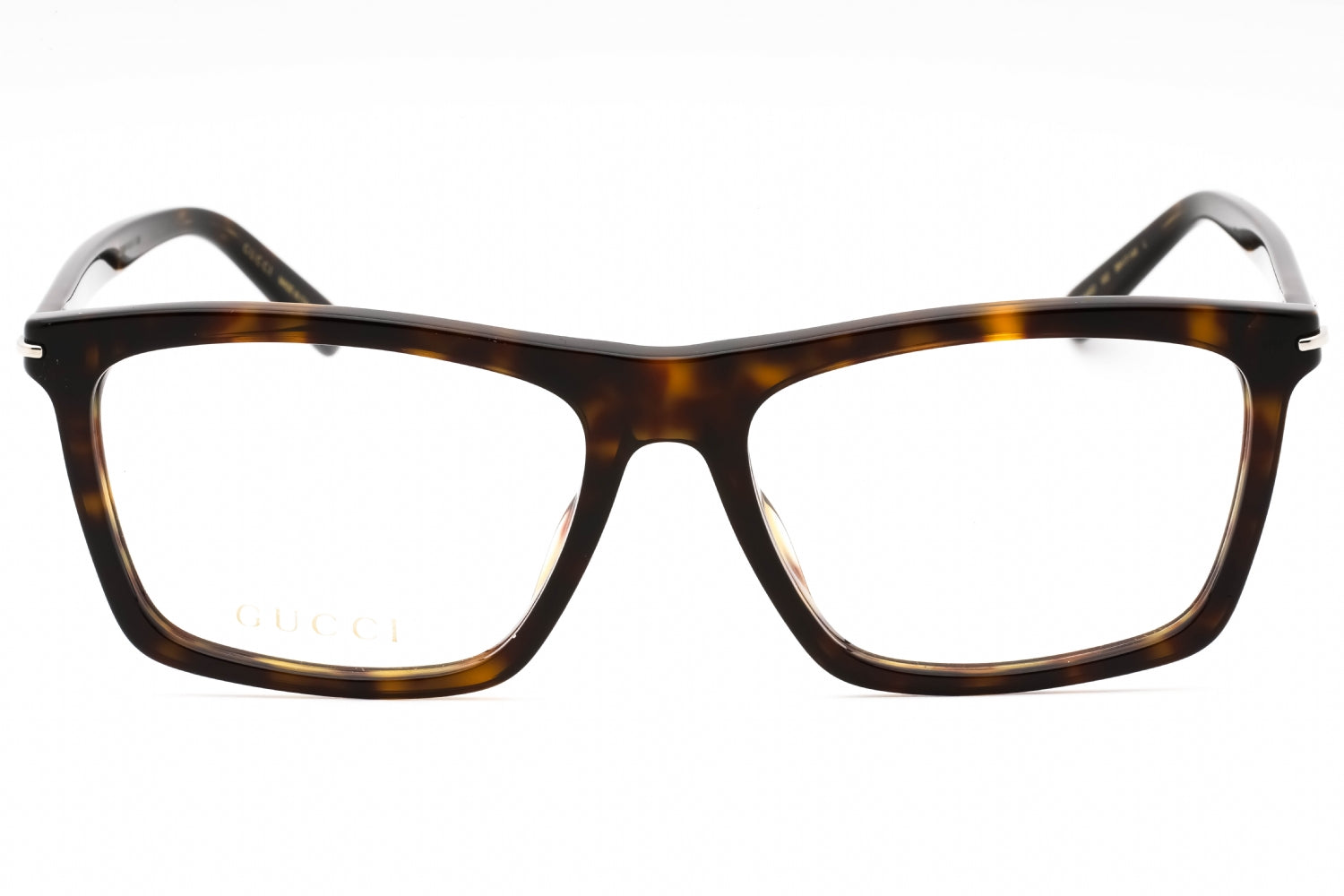 Gucci Gucci Eyeglasses Square Full Rim, Black Frame and Clear Demo Lenses Lens GG1445O001