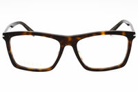Gucci Gucci Eyeglasses Square Full Rim, Black Frame and Clear Demo Lenses Lens GG1445O001
