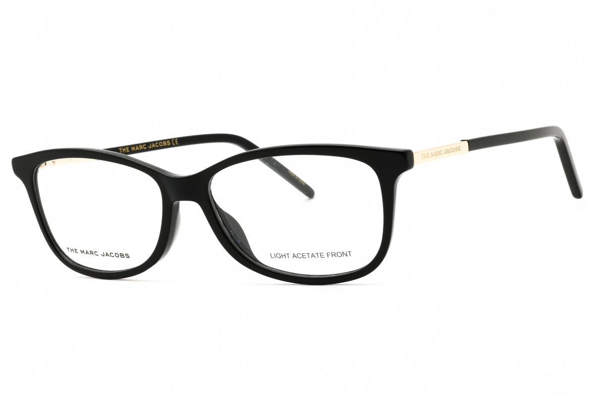 Marc Jacobs Marc Jacobs Eyeglasses Rectangle Full Rim, Black Frame and Clear Demo Lenses Lens MARC513080700