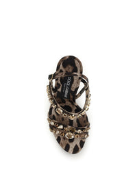 DOLCE & GABBANA Dolce & Gabbana Women Keira Leopard-Print Sandals
