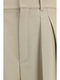 SAINT LAURENT Saint Laurent Women Tailored Wool And Silk Canvas Pants