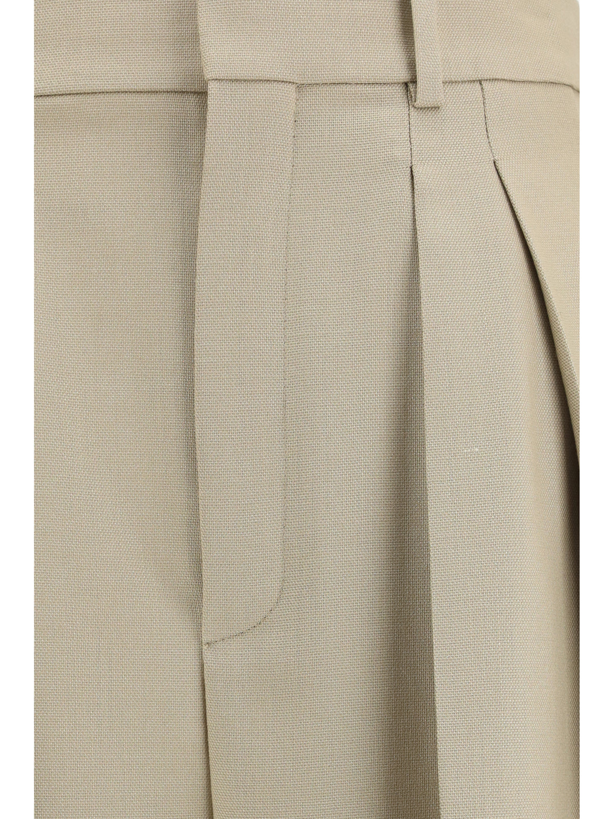 SAINT LAURENT Saint Laurent Women Tailored Wool And Silk Canvas Pants