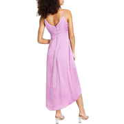 Womens Knot Front Long Slip Dress