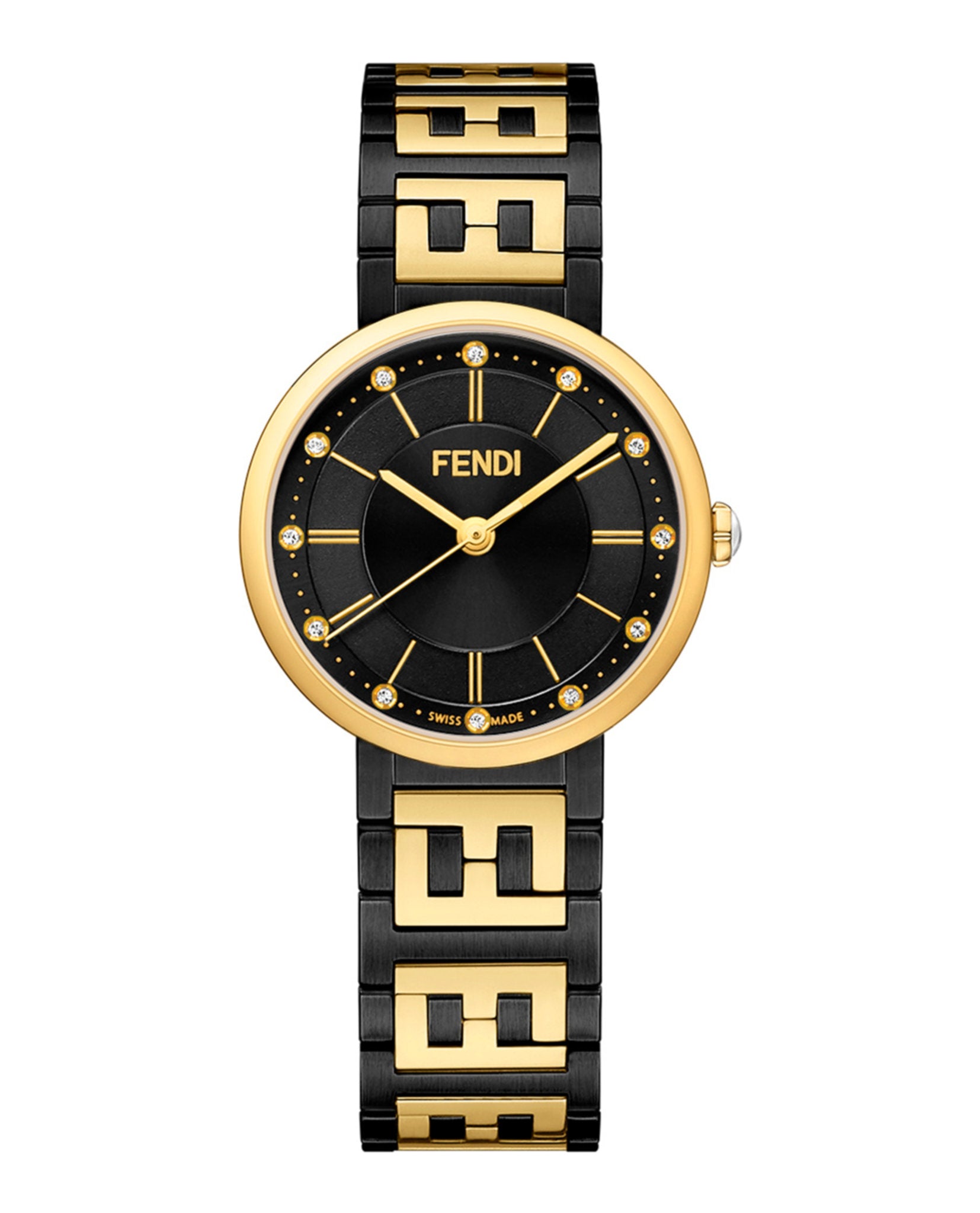 Fendi Fendi Womens  Two Tone 29mm Bracelet Fashion Watch