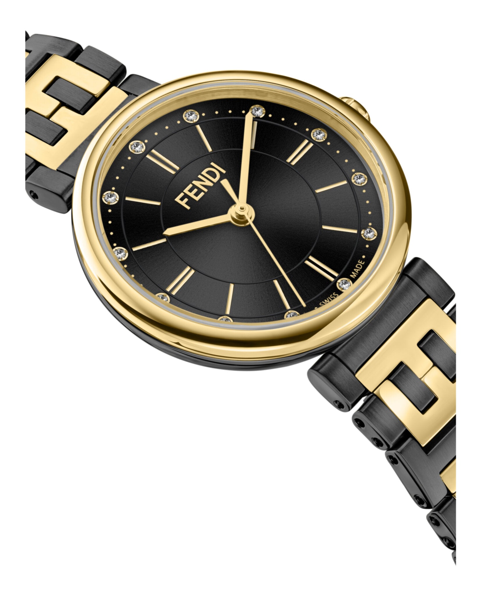 Fendi Fendi Womens  Two Tone 29mm Bracelet Fashion Watch
